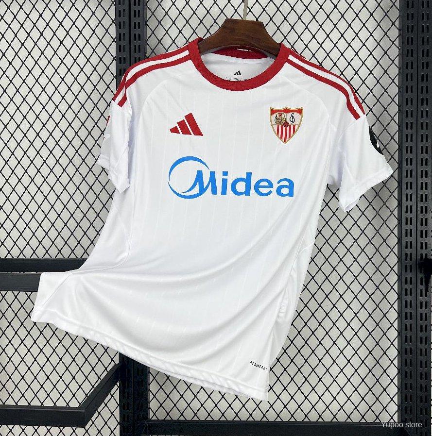 Camiseta de fútbol Sevilla 2025/26 LOCAL MANGA CORTA VERSION FAN